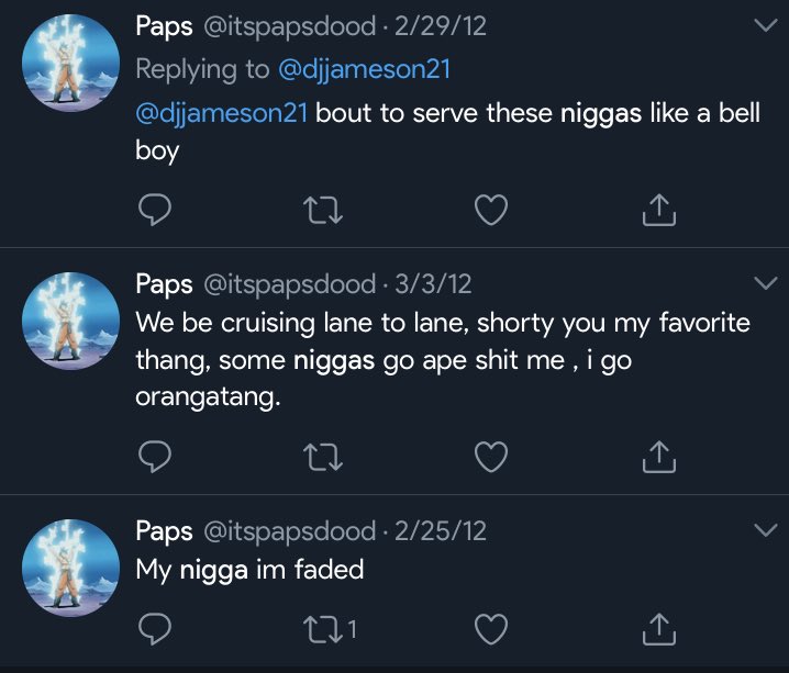 dbock123's tweet photo. @itspapsdood Hate people who “say the n word” https://t.co/MfZ0zQuBsD
