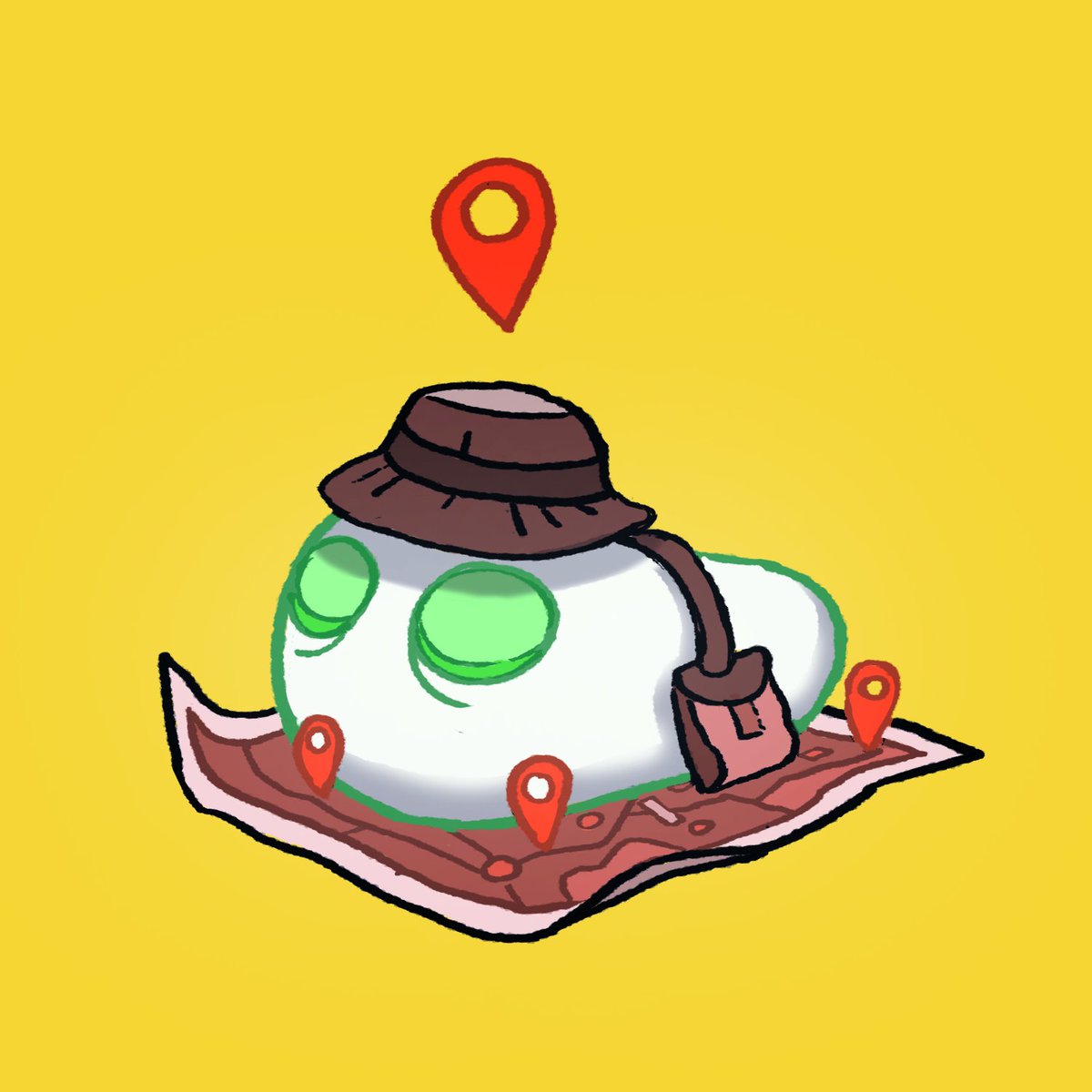 GM! <a href="/Jeebies3/">Jeebies3</a> are going on a vacation to chill and relax. Hope you're day is stress free and relaxing too.  #nft #nftartist #nftcommunity #nftcollectors