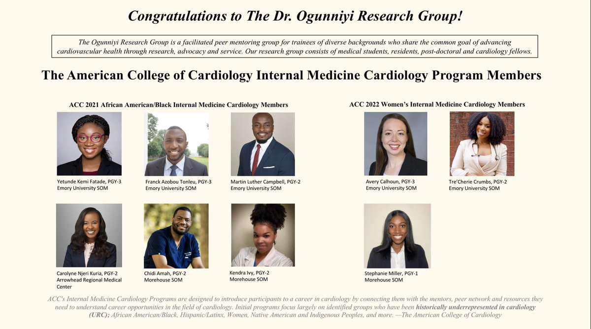 NjeriKuriaMD's tweet photo. 🥳 Congratulate @joyfuldockemi @AzobouH @The_Doc_Martin @ChidiAmah93 @Heytherekendra @kuriascase @avery_calhoun22 @DrTreMD @_stephaniemilr selected inaugural members of @ACCinTouch Internal Medicine Cardiology programs! @modeldoc thank you for guiding us on #PathToCardiology! 🫀 https://t.co/ZPs8HAqZGh