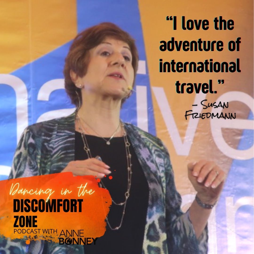 You just never know what's going to happen when you travel, or when you listen to Dancing in the Discomfort Zone Podcast!  Don't miss out!!