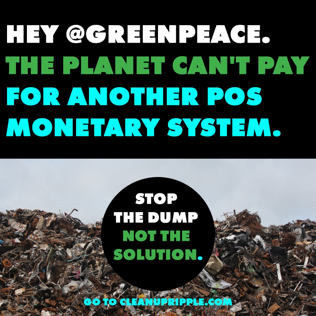 fastbitcoins's tweet photo. Hey @Greenpeace 

For a sound environment, you need sound money.
#Bitcoin fixes this.
#stopthedump https://t.co/3b1Fi9pVW8