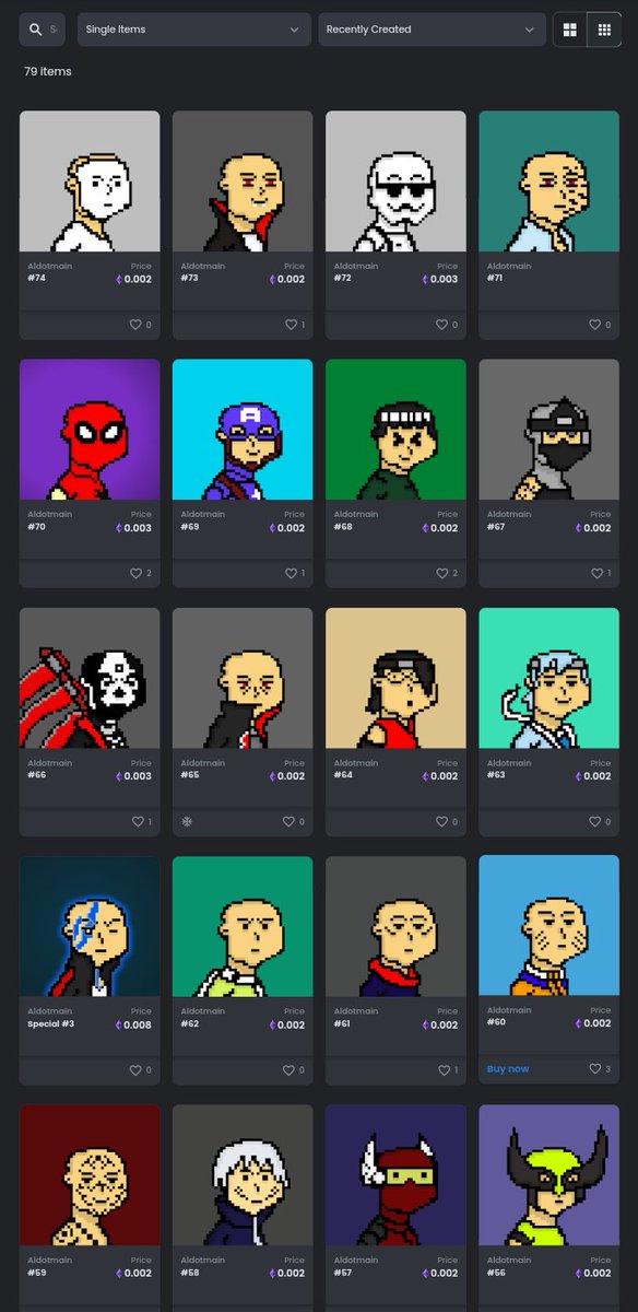 I want to let you know, if in the nft aldotmain collection there are several new ones listed. Hopefully you are interested in having one of the collections from Aldotmain.
#OpenSeaNFT #opensea #NFTCommunity #nftcollector #NFTCollection #nftart #NFT

Link : opensea.io/collection/ald…