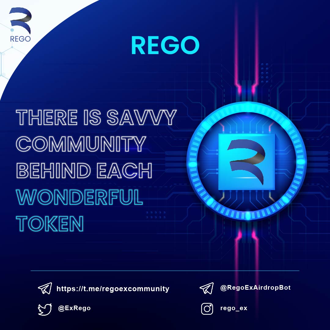 🤗Dear regoerse,
🚀@REGO is witnessing an enormous growth of its community. ❤️We are very thankful to our community for providing us immense love and support!📣Soon we will be conducting exciting announcements for you all! 👉Stay connected to experience what is coming in through.