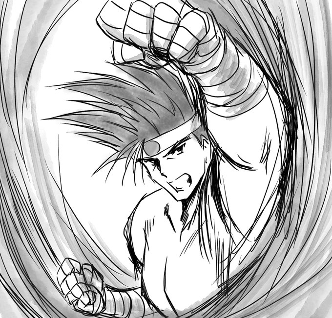 ジョー・東の誕生日らしいのでざっくりとrkgk #格ゲーキャラ描こうぜ #ジョー・東生誕祭  #KOF 