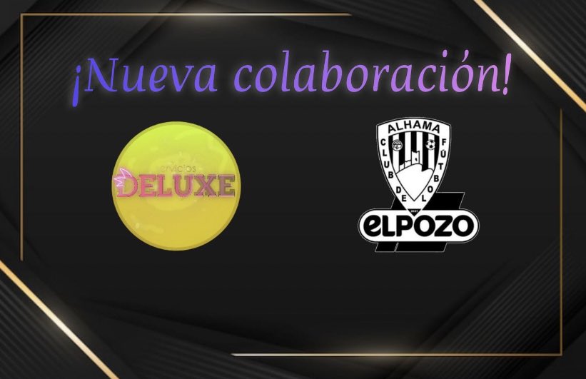 Buenos días 😃 

Nos complace anunciar nuestro acuerdo para el patrocinio del equipo durante esta nueva temporada con <a href="/serviciosdeluxe/">Serviciosdeluxes</a> 🤝

Nuestro patrocinador ofrece servicios más económicos como ver el futbol , Netflix, Spotify … Para más información contactad con ellos !!