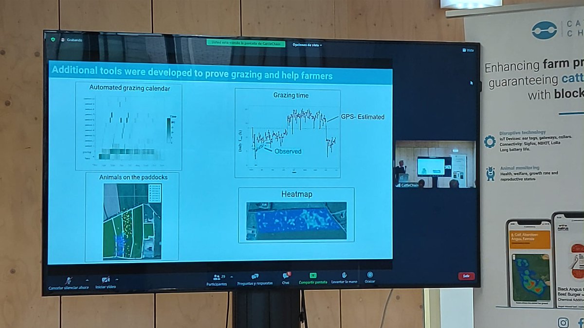 Live at the Cattlechain final event. Clement Allain, from <a href="/InstitutElevage/">Institut de l'élevage - Idele</a> presents experimentation in the field with dairy cattle to support milk labelling and guarantee grazing and pasture conditions of the animal. Interested? you can still join us bit.ly/38er5wp!