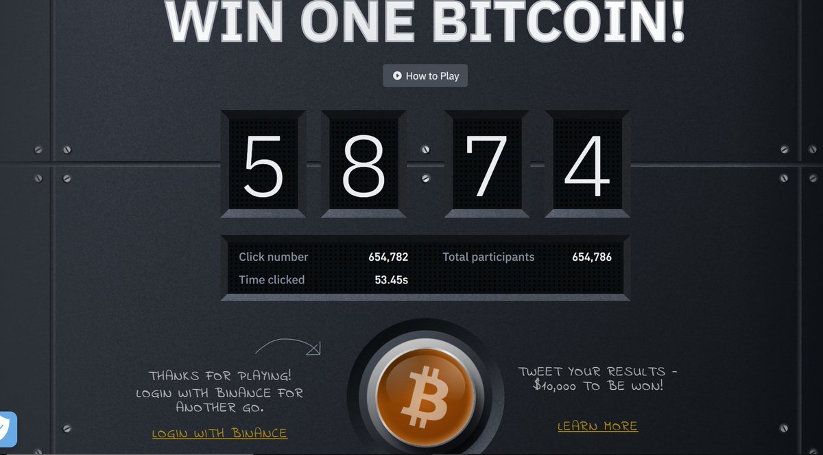 #Binance #BitcoinButton