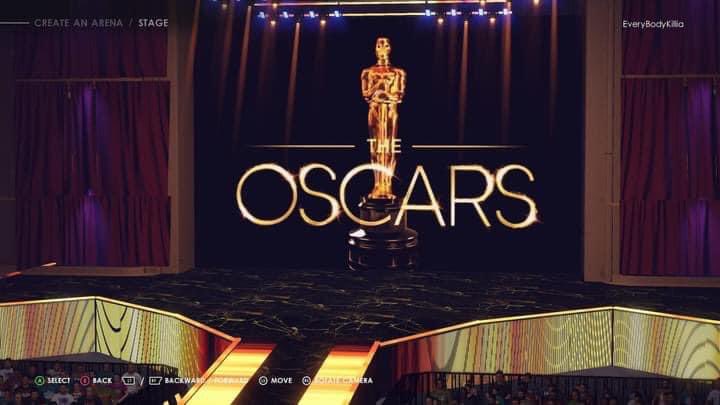 nikoexxtra's tweet photo. Someone created the Oscars for WWE2K22 🤣 https://t.co/Z7QxhbyIlu