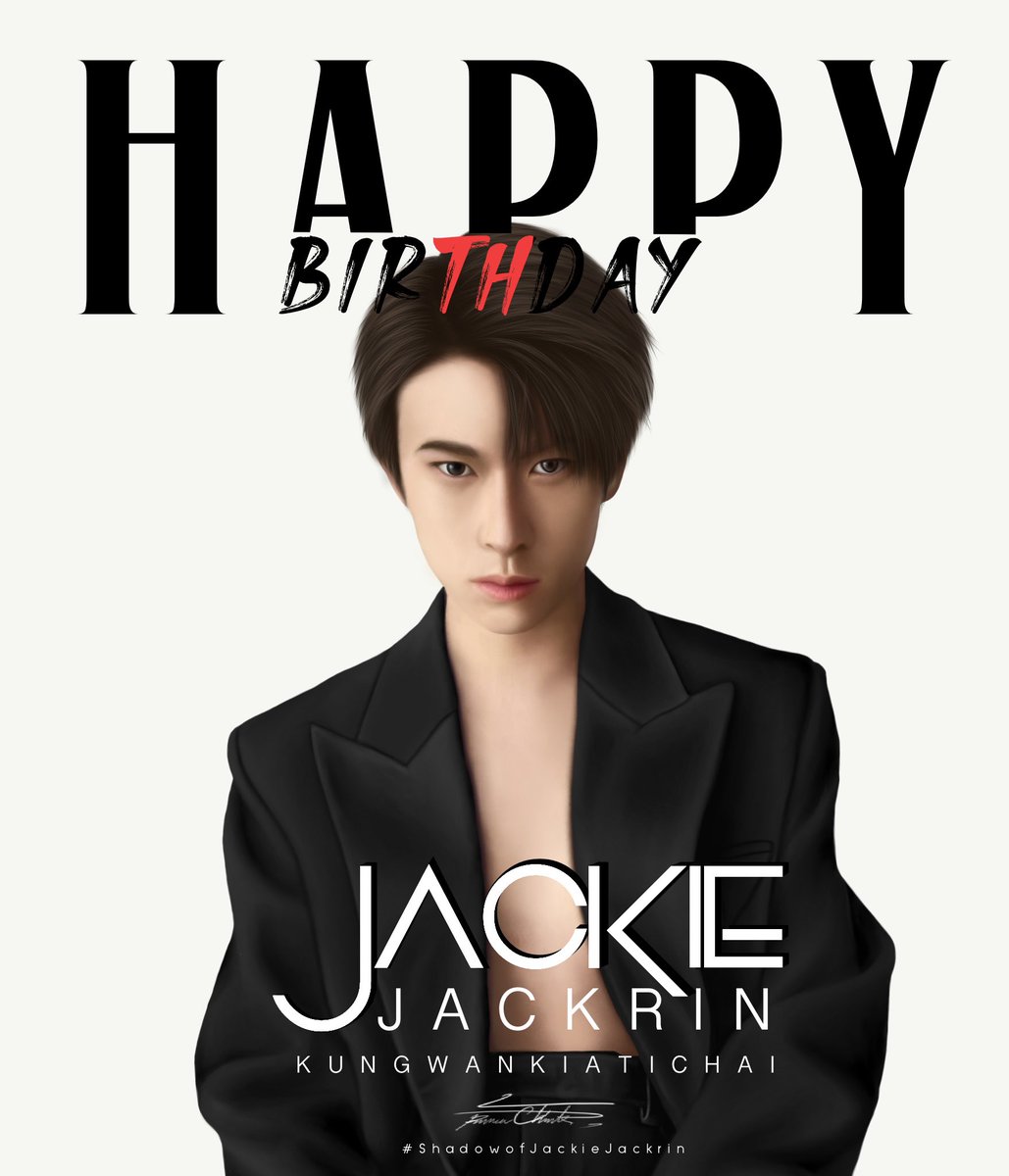 Finger_Drawing's tweet image. Happy birthday 🎉 ค้าบ สุดหล่อ ✨

#HappyJackie21stDay
#JackieJackrin 
#ShadowofJackieJackrin