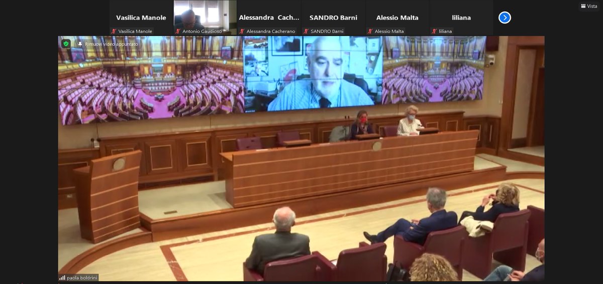 Oncoinfo_it's tweet photo. @SCinieri, presidente @AIOMtweet, oggi in collegamento zoom per la conferenza stampa al senato sul diritto all'oblio. Sottolinea l'importanza del lavorare insieme per permettere a chi ha avuto un cancro di accedere ad adozioni, mutui e assicurazioni. 
#iononsonoilmiotumore #AIOM https://t.co/AZFg76nzfc