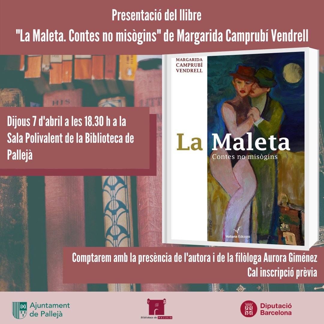 🤩 Ja us podeu inscriure a les activitats d'abril, trucant al 93 663 18 87 o bé enviant un WhatsApp al 610 657 328.

No us les perdeu!