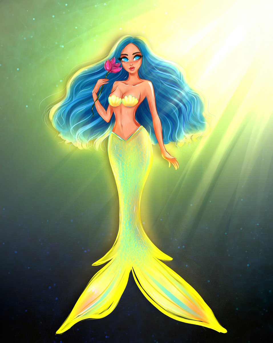#NFTcommunity 👋🔥
Today I present to you my new drop "Mermaid of Light".  I really like this drawing, I hope you like it too! #NFTartist 

You can buy this artwork and support me, as well as read the stories of the mermaid at the link below ⬇️😍

opensea.io/assets/matic/0…