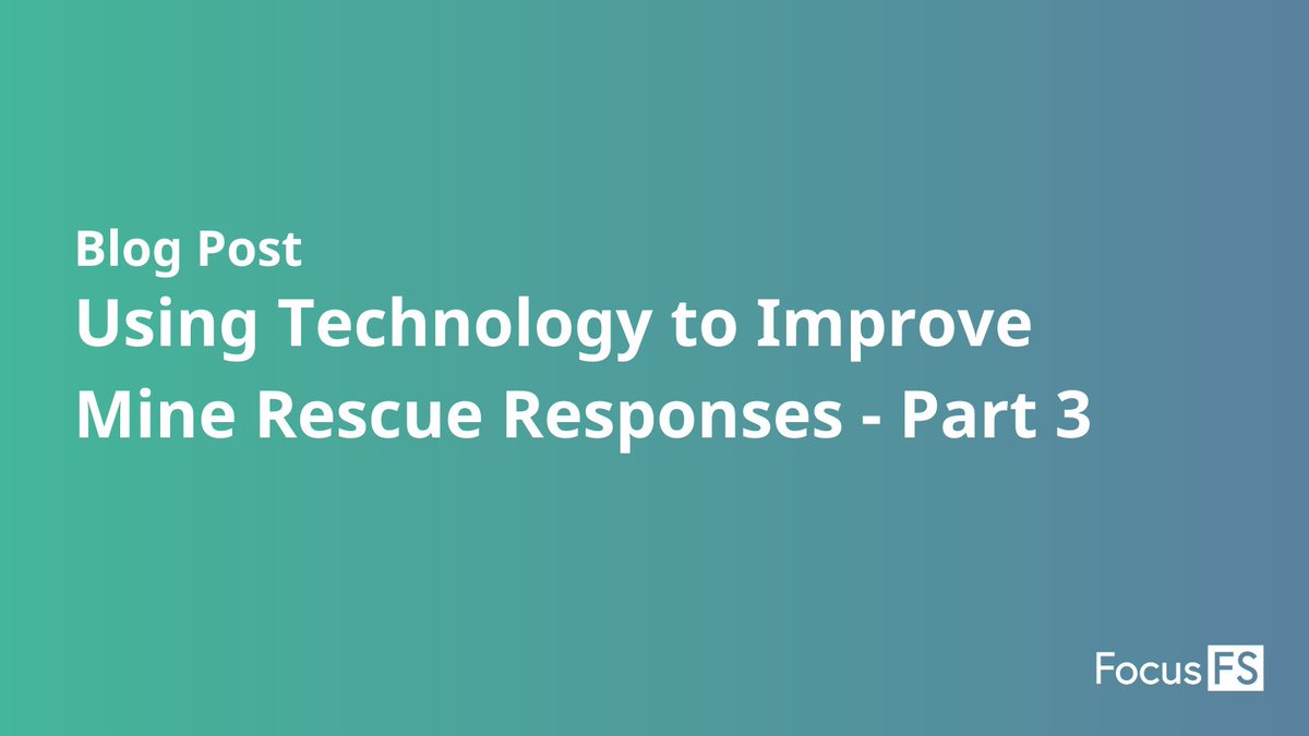 FocusFS's tweet photo. Digital mine rescue management systems can help address common problems related to record keeping and reporting during missions.

Find out more: 
https://t.co/r0mYNjFAgi 

#Mining #EmergencyResponse https://t.co/K9hh9A06Qs