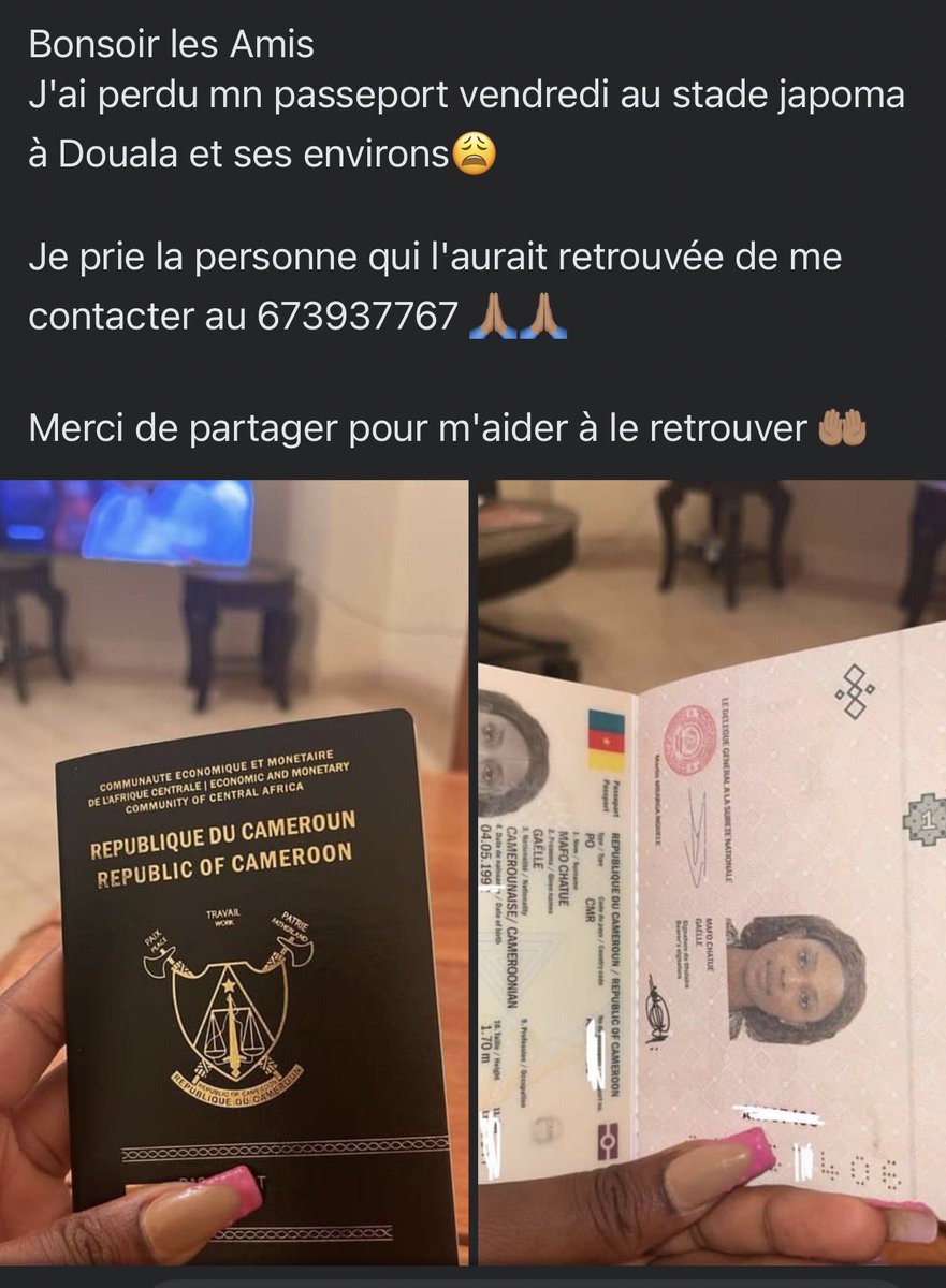 DOUALA aidez l’enfant ci