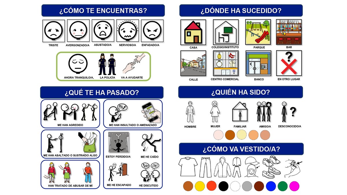 policia's tweet photo. 🔘Proyecto pionero de la @policia Nacional

🚔Nuestras patrullas en #Aragón contarán con un díptico operativo e inclusivo con el que podremos asistir y ayudar a personas con problemas de comunicación

#DíaMundialAutismo https://t.co/Erc79AWsGp