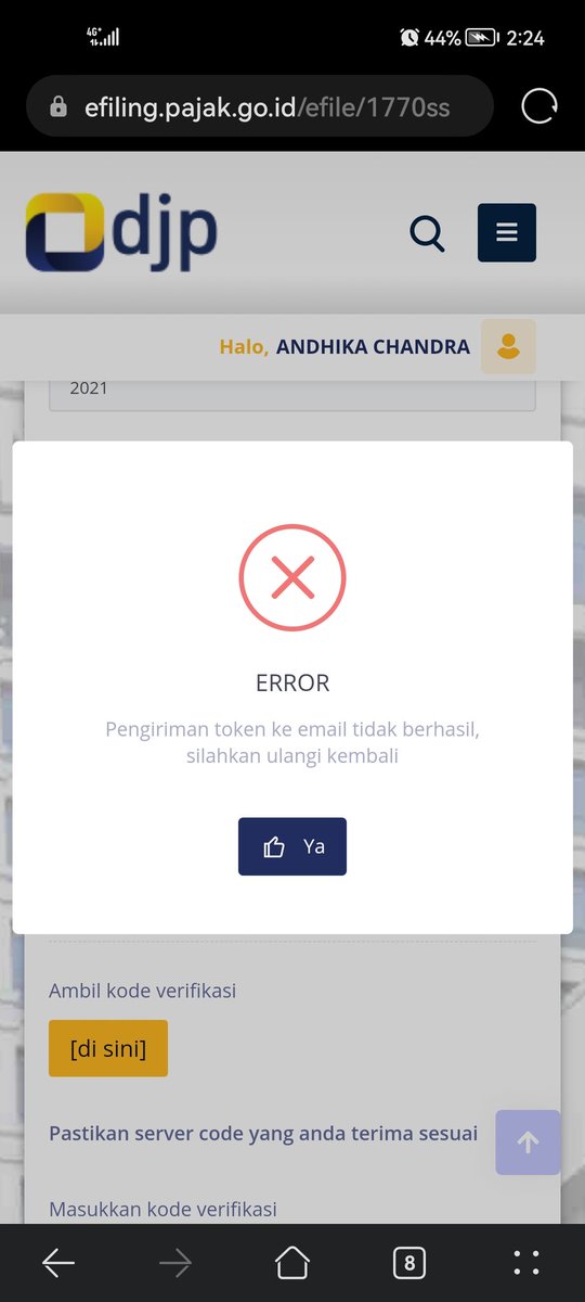 ershin66's tweet photo. @kring_pajak mau lapor spt gimana ini min gagal terus https://t.co/BBhpU4mKaR