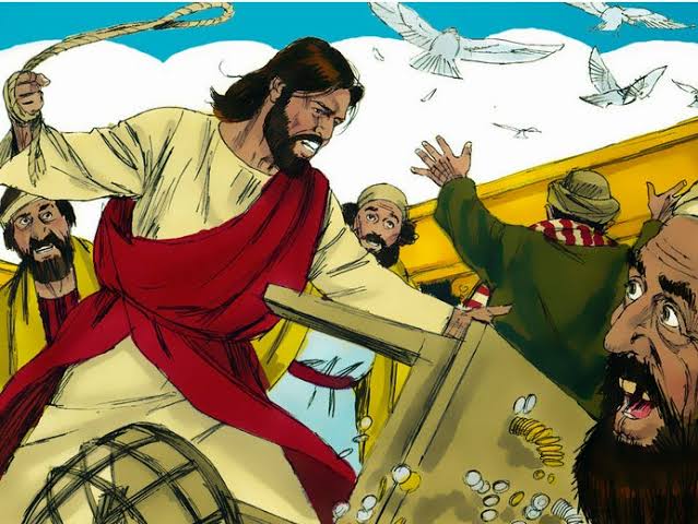 "Violence is never the answer".

Meanwhile, Jesus: