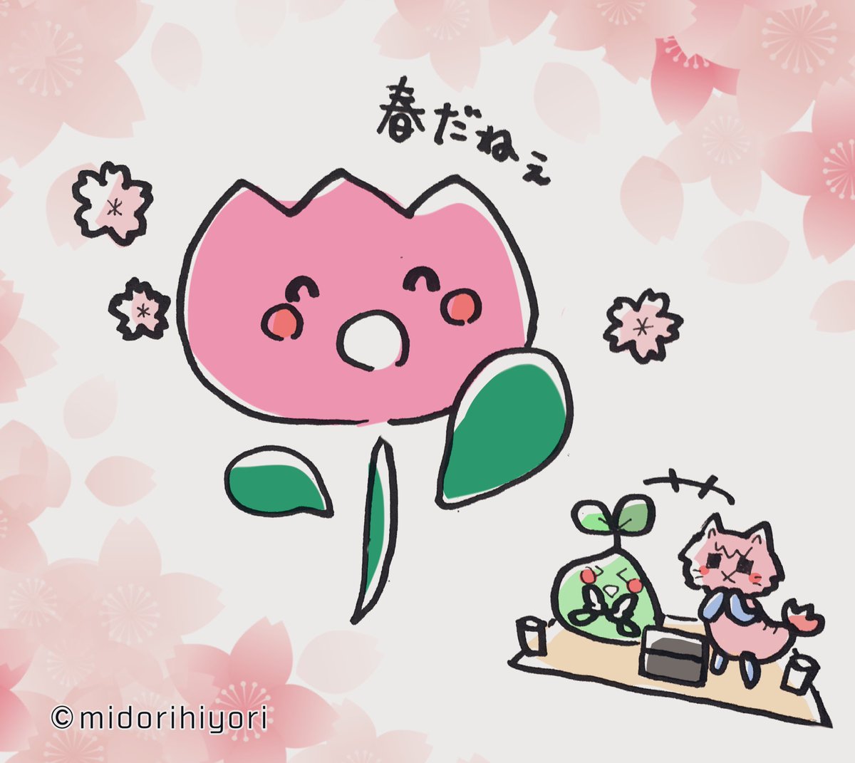 今回は春のお花で好きなチューリップのLINEスタンプを作成しました。
よかったら覗いて見て下さい(^^)
 #LINEスタンプ