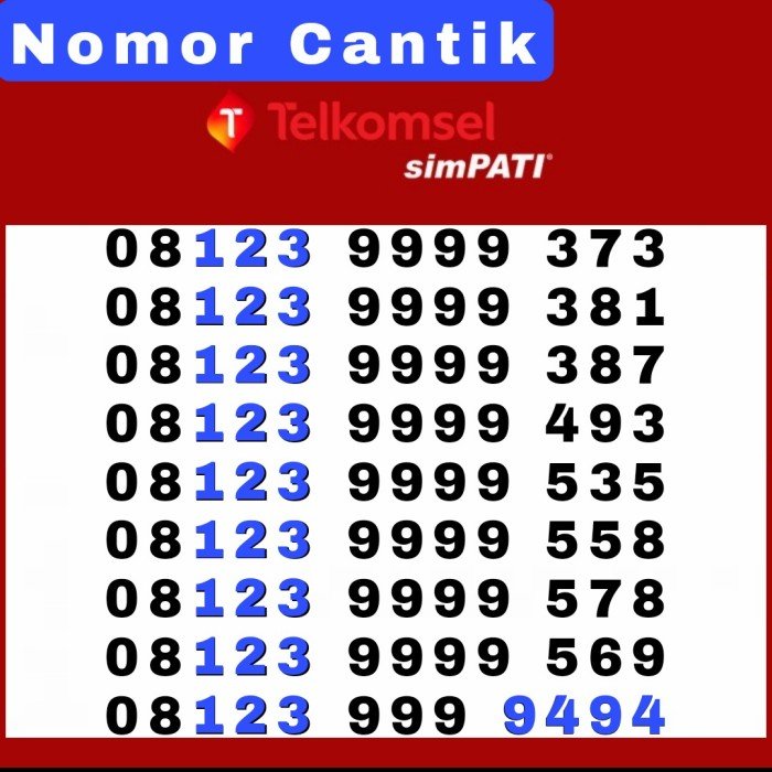 djuancard's tweet photo. Coba cek ini, deh: "Nomor Cantik Simpati 0812 No Telkomsel Best Series Nomer 123 123" Rp550.000 di toko Djuan Card Tokopedia. Bisa bebas ongkir, lho.
https://t.co/Yg1ECqBhDJ https://t.co/Pbo5qdAApd