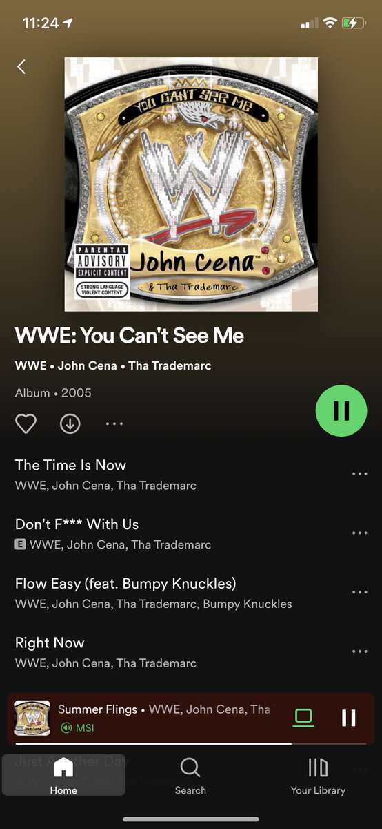 AjLeonido's tweet photo. @JohnCena I listen to this album on repeat everyday please make another album you are an icecube musician I will do anything https://t.co/lSGya0Fn5L