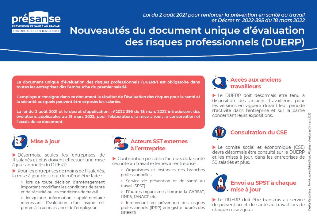 Presansepacac's tweet photo. #RéformeSantéTravail Téléchargez notre fiche pratique résumant les nouveautés du #DocumentUnique 👉https://t.co/G6LikPPqtB https://t.co/HMOmvssBqS