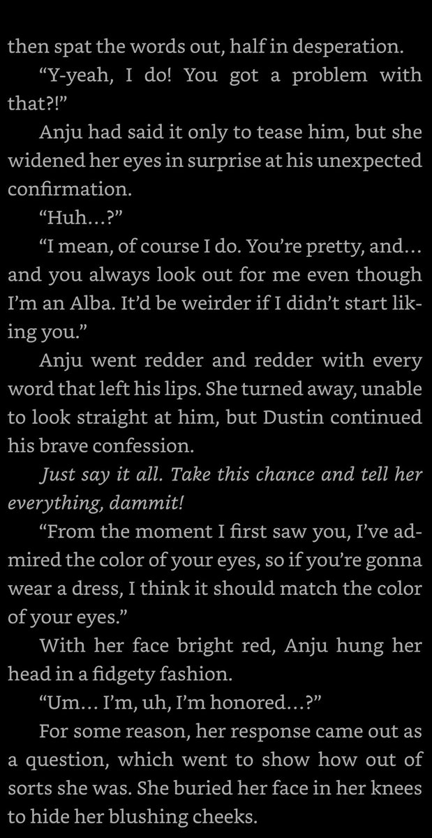 JudzaeT's tweet photo. It’s the I’m honoured for me. Like..Anju!!! 😅😅 Oh Dustin dear.. ♥️ #eightysix #86LN https://t.co/WUzulrU9TB