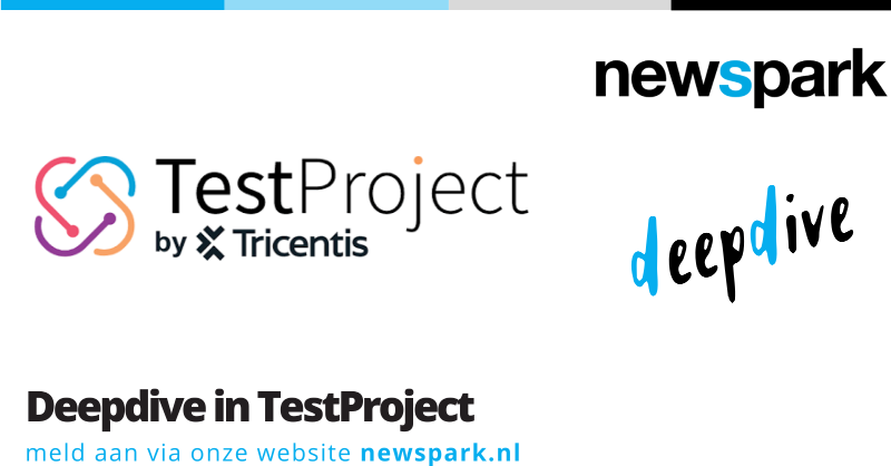 newsparkbv's tweet photo. Geen grap! Vrijdag 1 april a.s. staat er weer een mooie DeepDive op de planning! Deze keer duiken we in @TestProject_io, een gratis test automation platform voor zowel Web, API als App testen. Kom jij ook?
#deepdive #testproject #testautomation