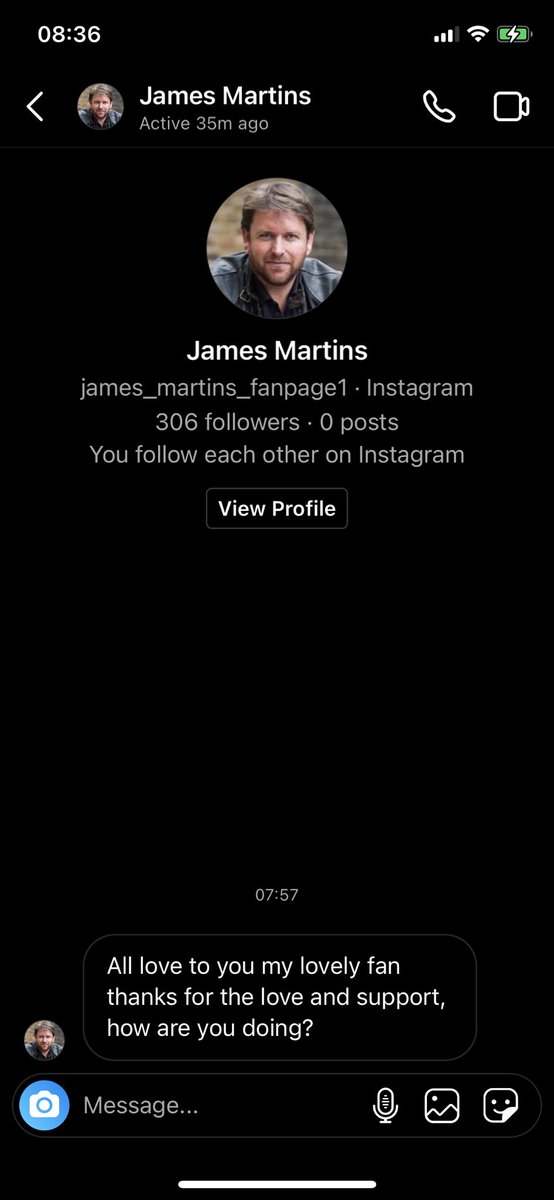 Maria_6466's tweet photo. @jamesmartinchef @TheKitchenatCG I’ve just got this in my instagram. Is it legit??? https://t.co/D4ca840gLu