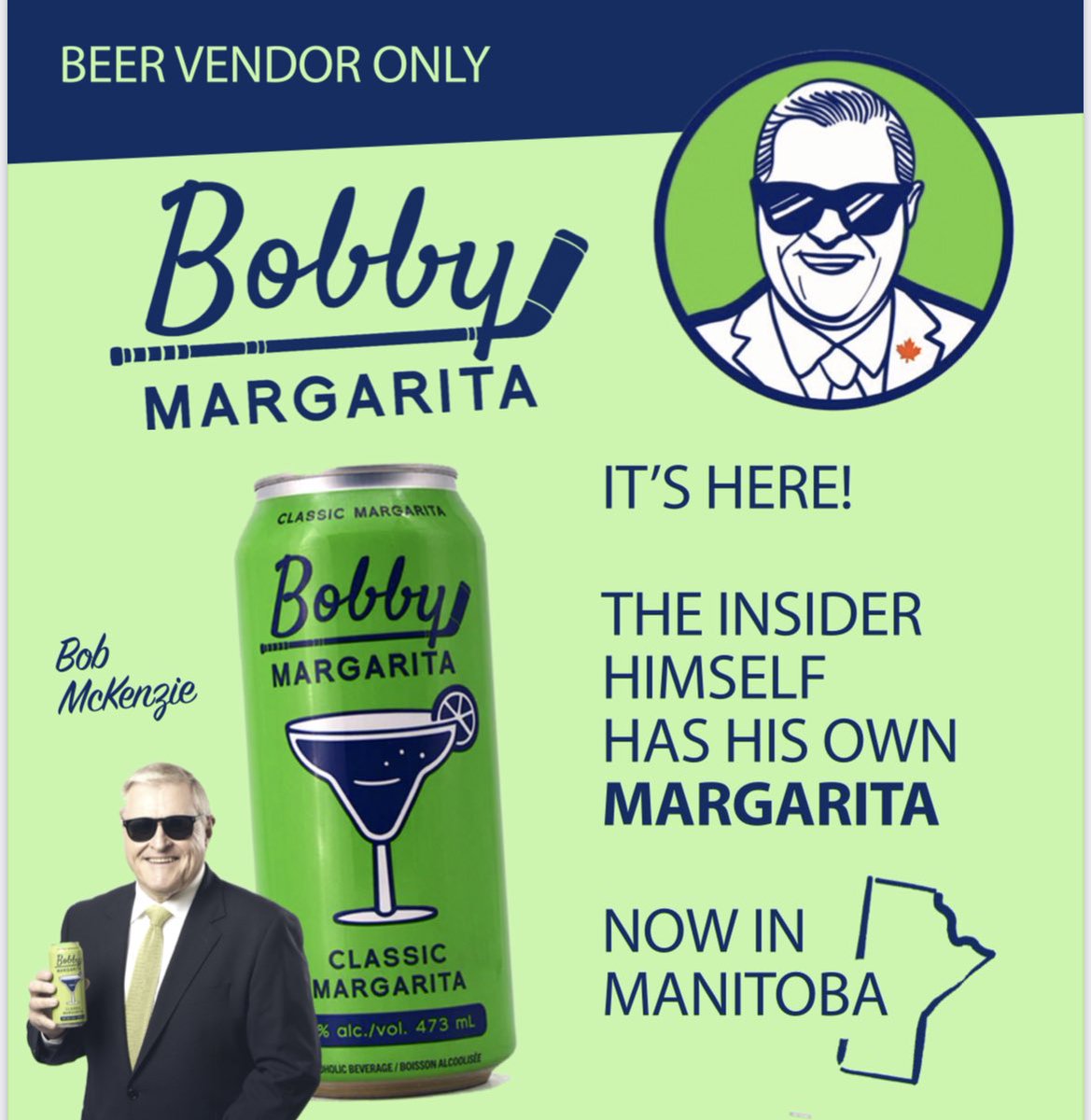 DecanterWine's tweet photo. Coming to select beer vendors in Manitoba in April!! #BobbyMargarita @BobbyMargarita1 #GiveMeABobby https://t.co/ly0Wi8xkFM