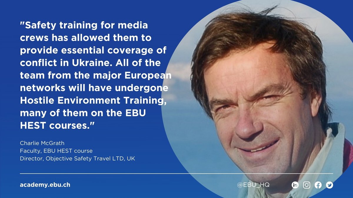 EBU_HQ's tweet photo. ๐ฃ Attention journalists: Do you have the safety training you need to work in hostile environments?
Join us for our upcoming safety training courses in Germany โ new dates added due to high demand! https://t.co/pooKdkEvJc
#journalism #safety #courses #journalist #training https://t.co/9T3IaAesCy