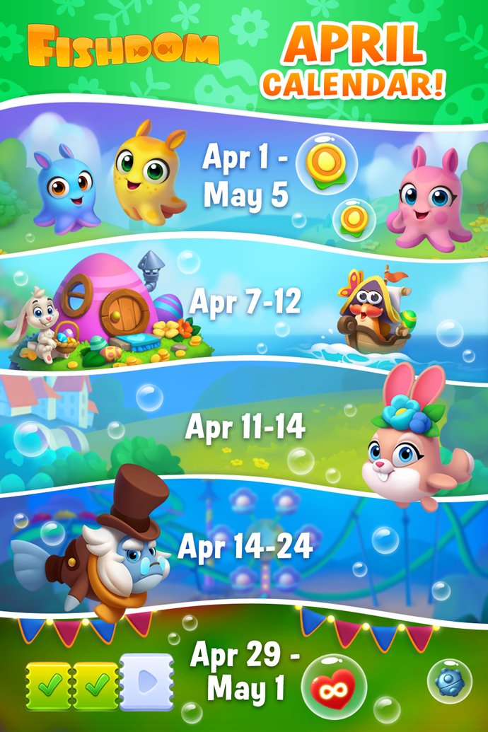 Fishdom on Twitter "April is just around the corner! 🌿 Add this