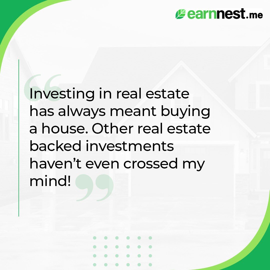 earnnest_me's tweet photo. For many, investing in real estate = buying a home. While this was the only option a decade ago, today, there are other alternatives. Have you considered investments backed by real estate that diversify your portfolio &amp; grow your wealth, without undue risk?

#realestateinvesting https://t.co/7daTv7VpuS