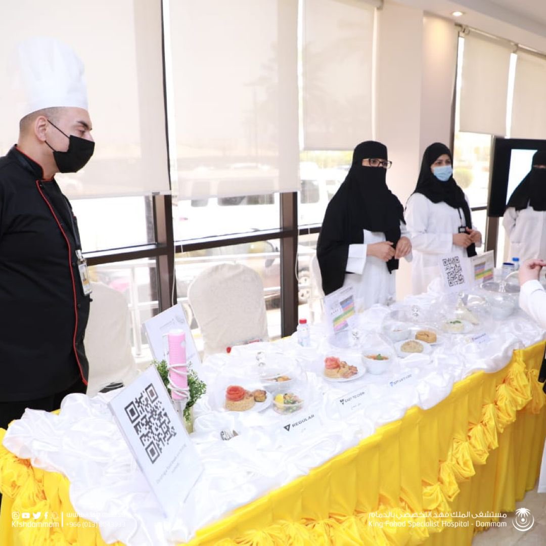 KFSHDammam's tweet photo. #يحدث_الان 
انطلاق فعالية اليوم التوعوي لصعوبات البلع والتي ينظمها #تخصصي_الدمام والتي تهدف الى زيادة الوعي لدى المجتمع بمشاكل البلع واسبابها  وطرق العلاج لمختلف الاعمار. https://t.co/FxgzaxHaCt