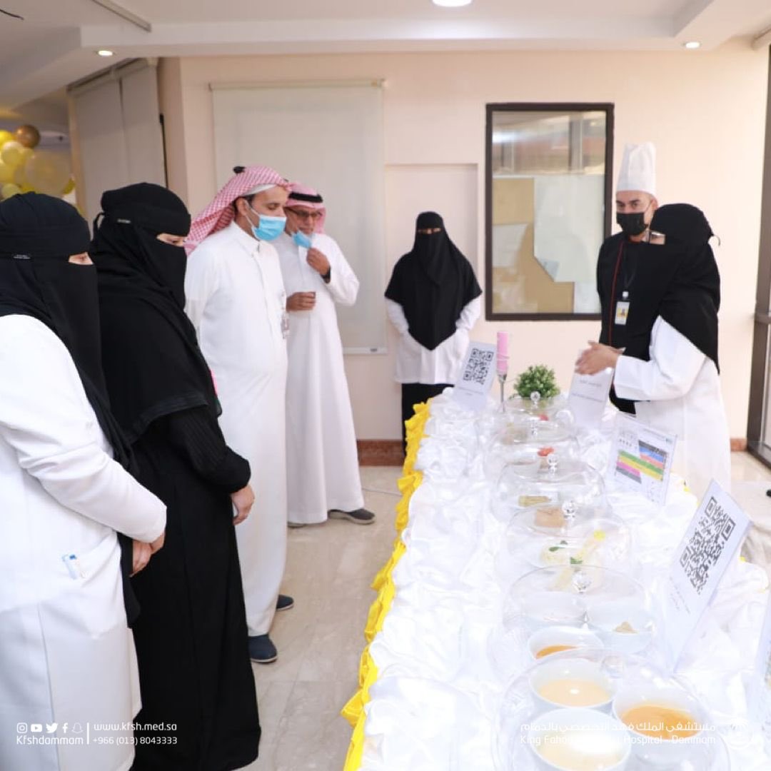 KFSHDammam's tweet photo. #يحدث_الان 
انطلاق فعالية اليوم التوعوي لصعوبات البلع والتي ينظمها #تخصصي_الدمام والتي تهدف الى زيادة الوعي لدى المجتمع بمشاكل البلع واسبابها  وطرق العلاج لمختلف الاعمار. https://t.co/FxgzaxHaCt