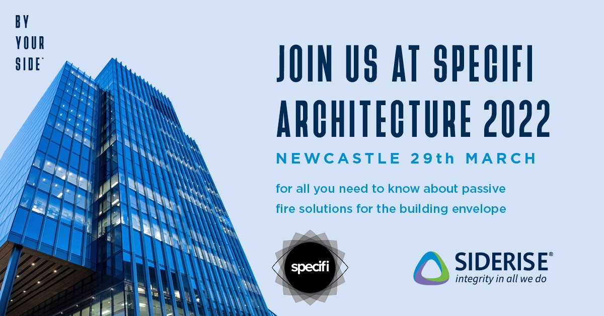 Today we are at the #Newcastle <a href="/SpecifiDay/">Specifi</a> #SpecifiArchitecture Event. Come and see us! #Specification #FireSafety #ByYourSide