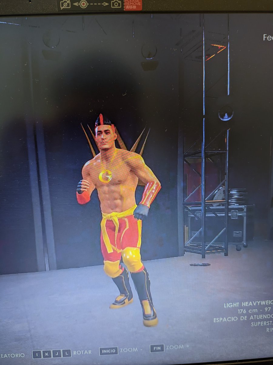 F3d3ll0's tweet photo. Que guapa la nueva skin de @TheGrefg  en el WWE 2K22 no? 🤣 https://t.co/VtovS2uyXK