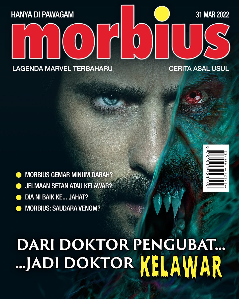 sonypicmy's tweet photo. Macam kenal je majalah ni 🤔 What kind of stories do you think would be in this Morbius magazine?

#MorbiusMY https://t.co/b3MmEBN6YC