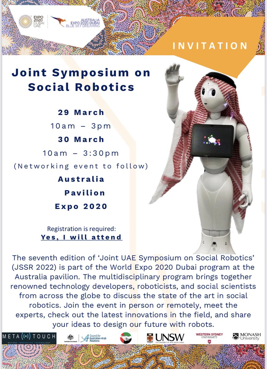 So excited to speak today at @expo2020dubai #Australia @Expo2020Aus on my research in #personalized social #robotics. <a href="/NYUAbuDhabi/">NYU Abu Dhabi</a> <a href="/NYUADResearch/">NYUAD Research</a>