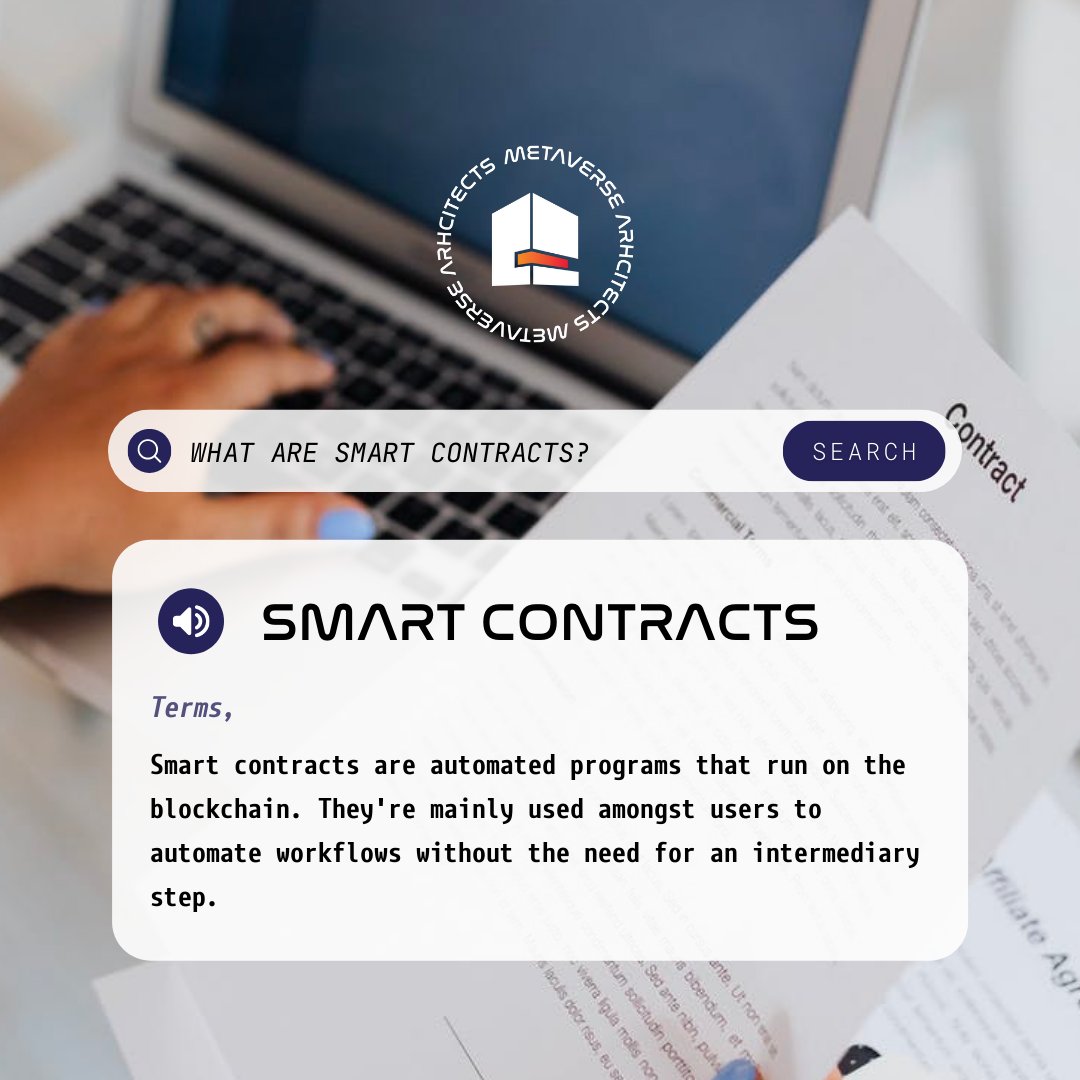 Today it's all about smart contracts 📄

#crypto #cryptonews #metaverse #NFT #cryptop #blockchain  #metaversenft #metaverseart #tech #techblog #techie #metaversegeneration #metaversenews #metaversecoin #metaversecrypto