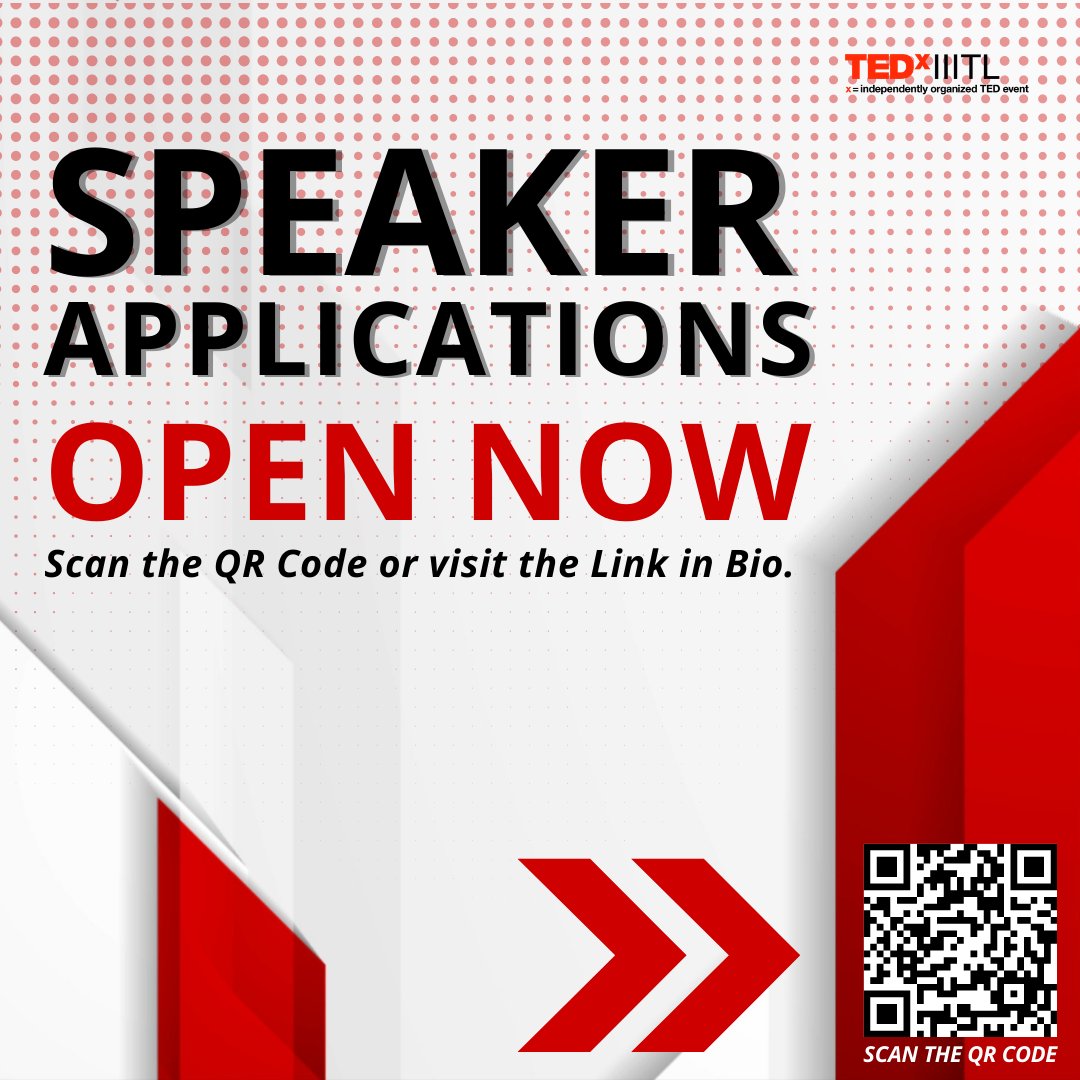 tedxiiitl's tweet photo. The Speaker Application form for the first edition of TEDxIIITL is open now!

The event will be conducted on 23rd of April, 2022 at the IIIT Lucknow campus. The travel (domestic), stay and local travel (chauffer) will all be paid for, by us!

Looking forward to your responses! https://t.co/hXJm604KnM