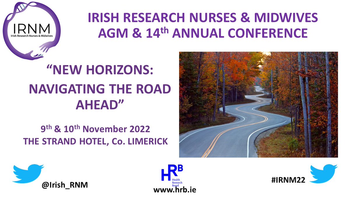 🚨SAVE THE DATE🚨 #IRNM22 #WhyWeDoResearch <a href="/hrbireland/">HealthResearchBoard</a> <a href="/hrbtmrn/">HRB-TMRN</a> @HRB_NCTO <a href="/pmrycaretrials1/">HRB PrimaryCare CTNI</a> <a href="/in4Kids_ie/">HRB Irish Network for Children's Clinical Trials.</a> @HRBPrimaryCare <a href="/CrfgHrb/">HRB Clinical Research Galway</a> <a href="/HRBCHDR/">Health+Diet Research</a> <a href="/hrblibrarians/">HRB Librarians</a> <a href="/NIHR_UKCRFN/">UKCRF Network</a> <a href="/IACRNUKandIRE/">IACRNUK & Ire branch</a> @CRF_CORK <a href="/SRNCN1/">Scottish Research Nurse & Coordinators' Network</a> <a href="/NursesResearch_/">Nurses In Research</a> <a href="/jrnnmhucd/">Joint Research Network NMH & UCD</a> <a href="/GSGerShaw/">Dr. Geraldine Shaw</a> <a href="/chiefnurseIRE/">CNO's Office</a>