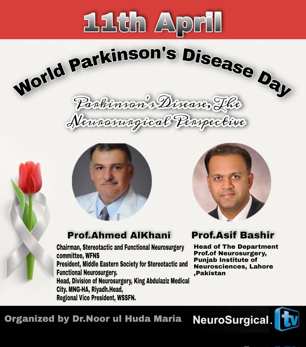 Honored to organize this meeting on #parkinsonsday! The final schedule and link will be shared shortly. Please follow the event page 
facebook.com/World-Parkinso…