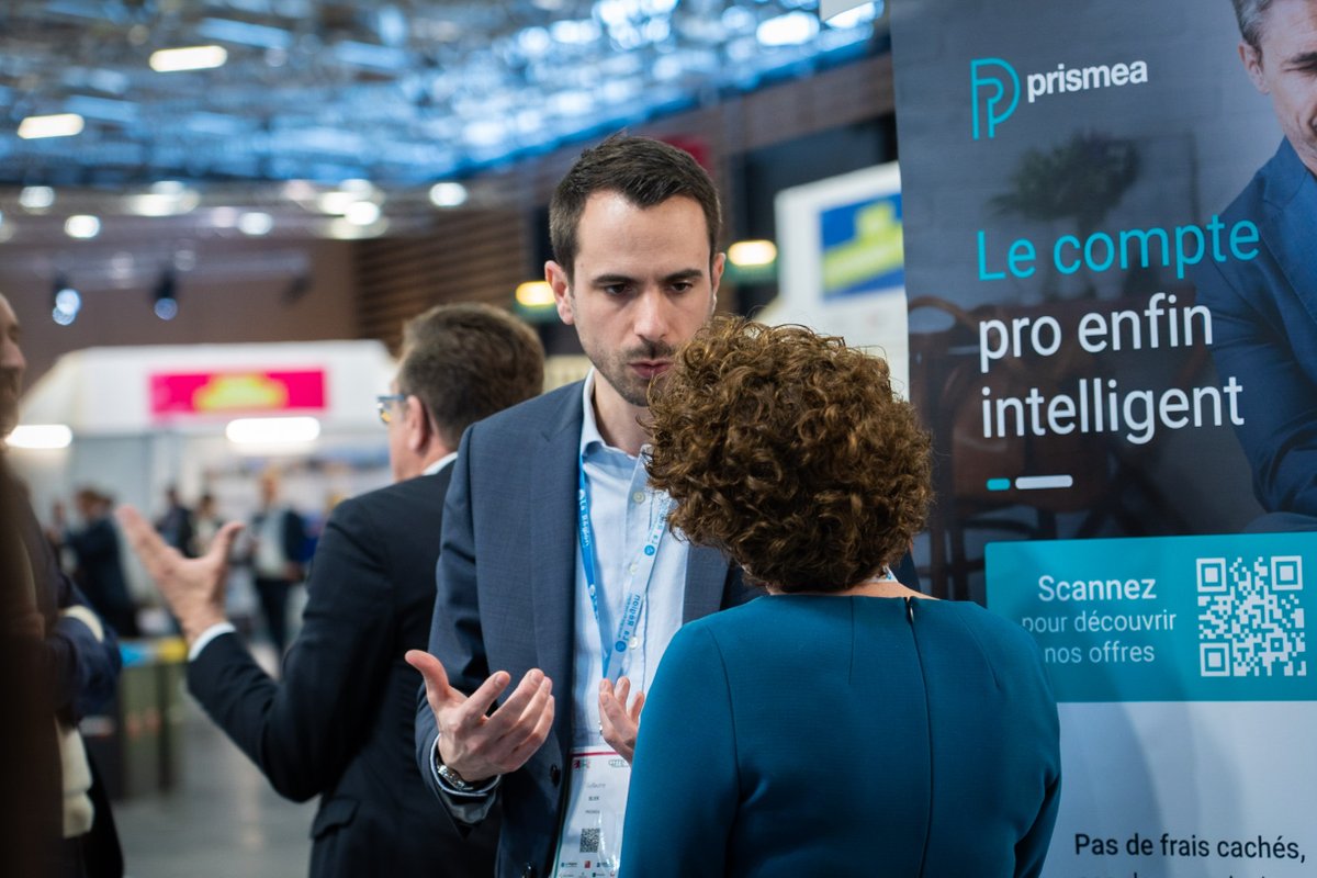 prismea_expert's tweet photo. C'était un plaisir de vous retrouver lors de la dernière édition du salon @madeinpme. Un dialogue très utile pour mieux comprendre les besoins des #TPE et #PME et améliorer encore notre #comptepro en ligne ! https://t.co/jiZAPxJifD
