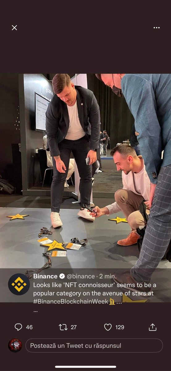 MariusCiobanu5's tweet photo. @cz_binance @iamchrisani @BinanceAfrica @binance @SSSxNFT is at #BinanceBlockchainWeek  @cz_binance https://t.co/FyWubltGIO
