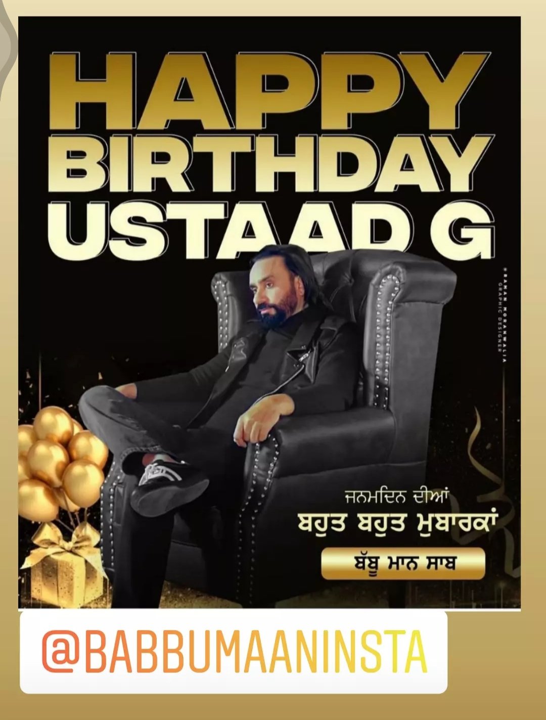 Happy birthday babbu maan saab  