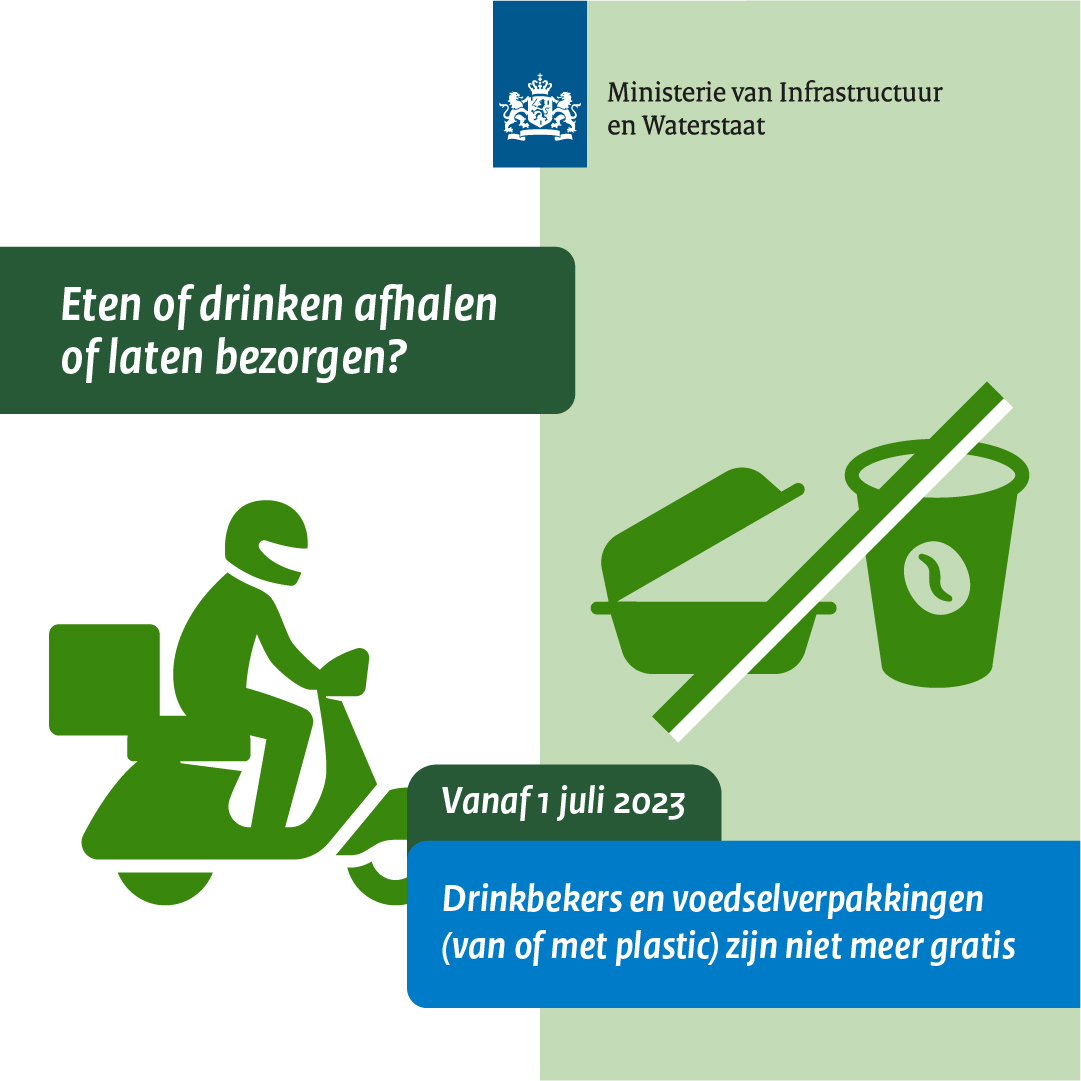 MinIenW's tweet photo. “Elke dag gooien we alleen al in Nederland 19 mln plastic bekers en voedselverpakkingen weg, na eenmalig gebruik", zegt staatssecretaris @vivianneheijnen In 2024 zijn deze wegwerpbekers en -verpakkingen niet meer toegestaan als je ter plaatse eet/drinkt.
➡️https://t.co/7q7ejW7gVA https://t.co/TzrWCjmKol