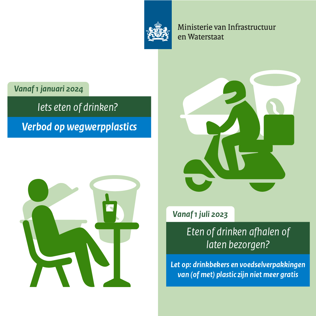 MinIenW's tweet photo. “Elke dag gooien we alleen al in Nederland 19 mln plastic bekers en voedselverpakkingen weg, na eenmalig gebruik", zegt staatssecretaris @vivianneheijnen In 2024 zijn deze wegwerpbekers en -verpakkingen niet meer toegestaan als je ter plaatse eet/drinkt.
➡️https://t.co/7q7ejW7gVA https://t.co/TzrWCjmKol