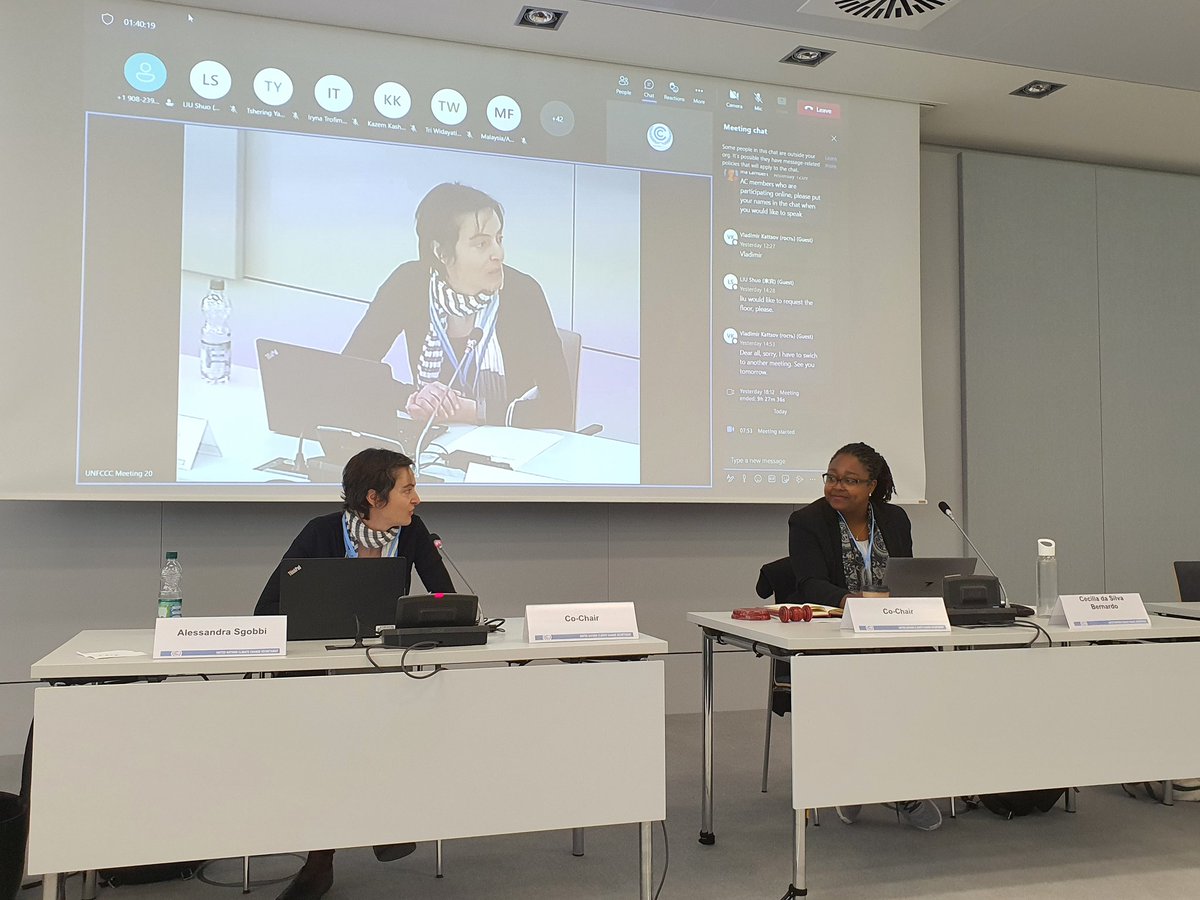 RdCinBN's tweet photo. With the utmost of gratitude to the out-going #UNFCCC #AdaptationCommitte Co-Chairs, Ms. Cecilia Silva Bernardo (#Angola) and Ms. Alessandra Sggobi (#Italy) for their leadership in the Adaptation landscape https://t.co/juiNZGOMpr