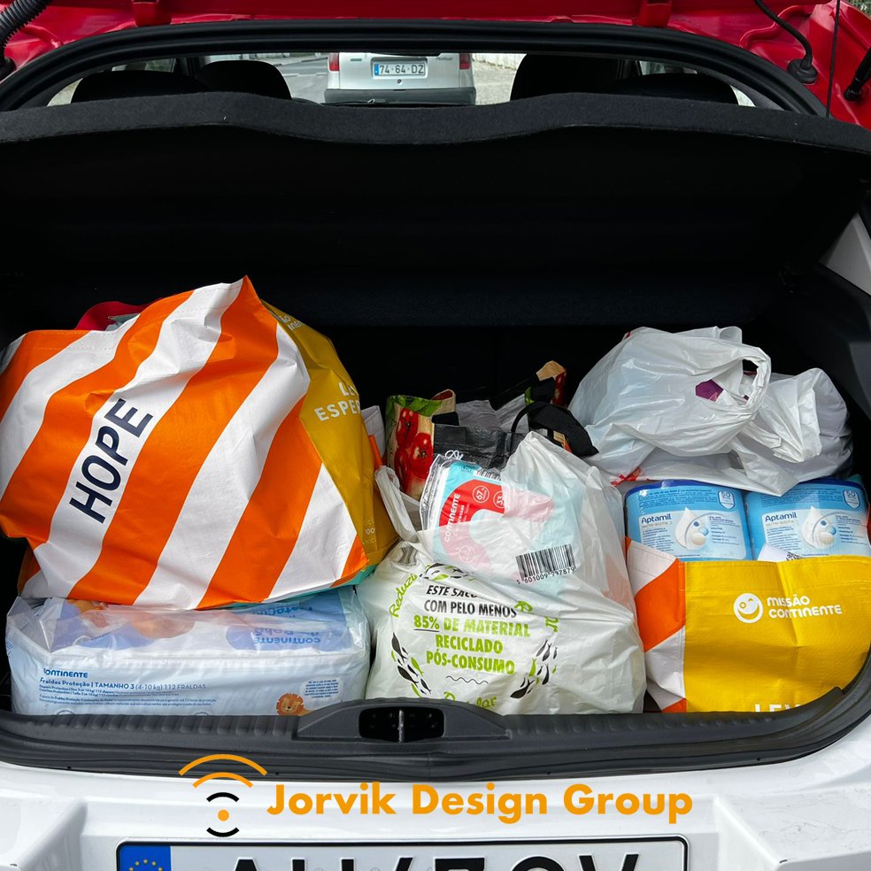 GroupJorvik's tweet photo. Our Portuguese office has been out shopping to help support the Ukrainians during this tough time.
#SupportingUkraine
#JorvikDesignGroup https://t.co/qyELP4snll