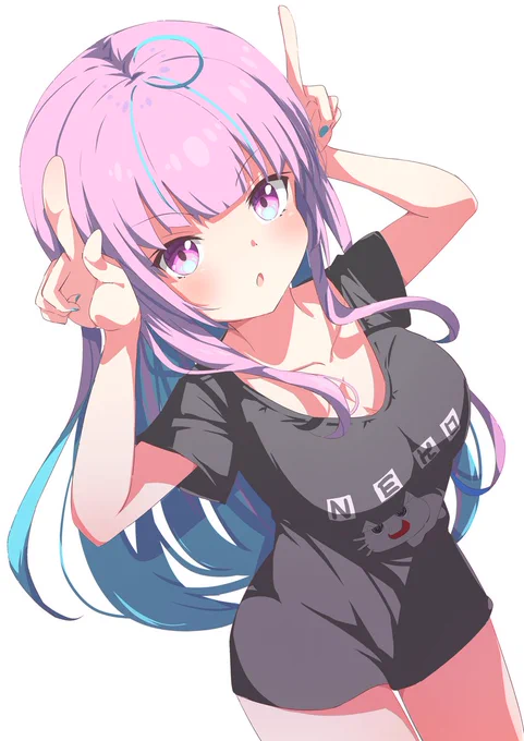 百鬼あやめの真似をする湊あくあ
「よ…余～だ余っ♪」
#あくあーと 